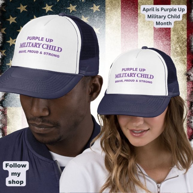 Lila upp militär ungdom och Vuxen Keps (Skapare uppladdad)
