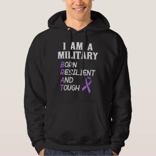 Lila upp militärens barnmånad I är en militär Hoodie
