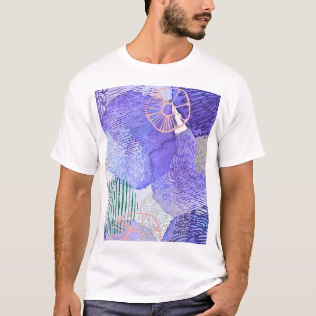Lila - Utkast T Shirt (Framsida)