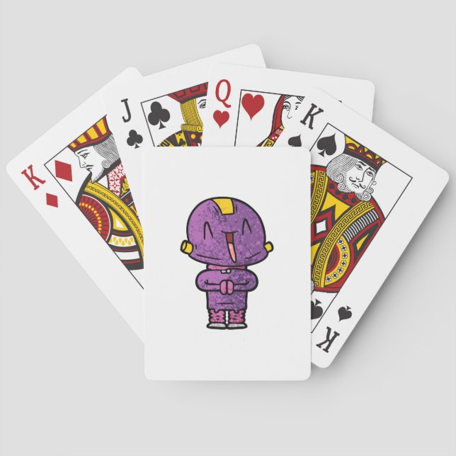 lila utomjording casinokort (Baksidan)