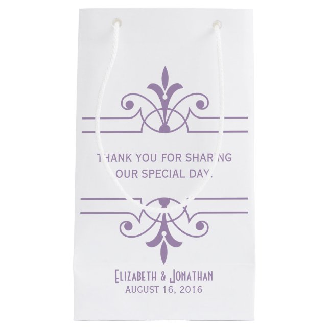 Lila v2 Finare Ornamental Gift Bag (Framsidan)