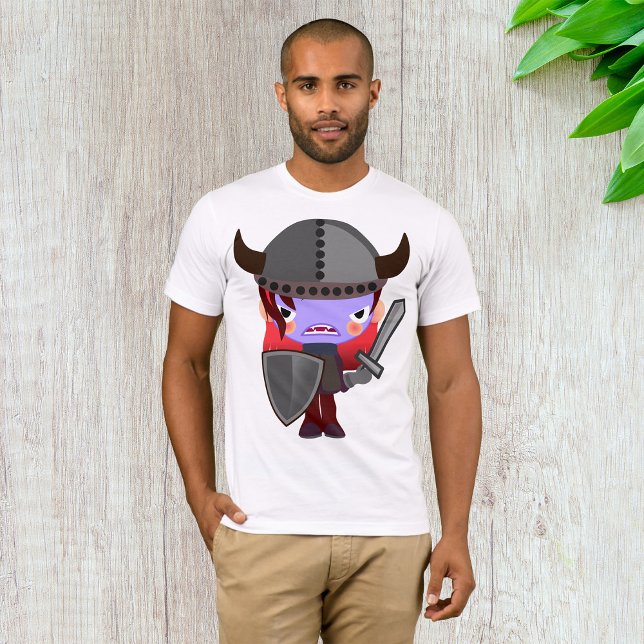 Lila Vampire Viking Manar T-Shirt (Skapare uppladdad)