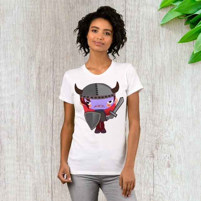 Lila Vampire Viking Womens T-Shirt (Skapare uppladdad)