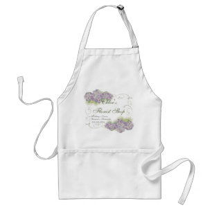 Lila vanlig hortensia för vintageLook - Förkläde
