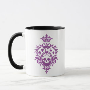 Lila Vapensköld med Skull och Cardwear Mugg