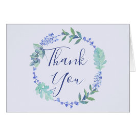 Lila Vår Blommigt Utandning Tack ditt kort