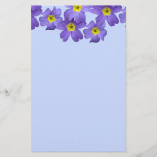Lila Vår Flower Photo Stationery Brevpapper