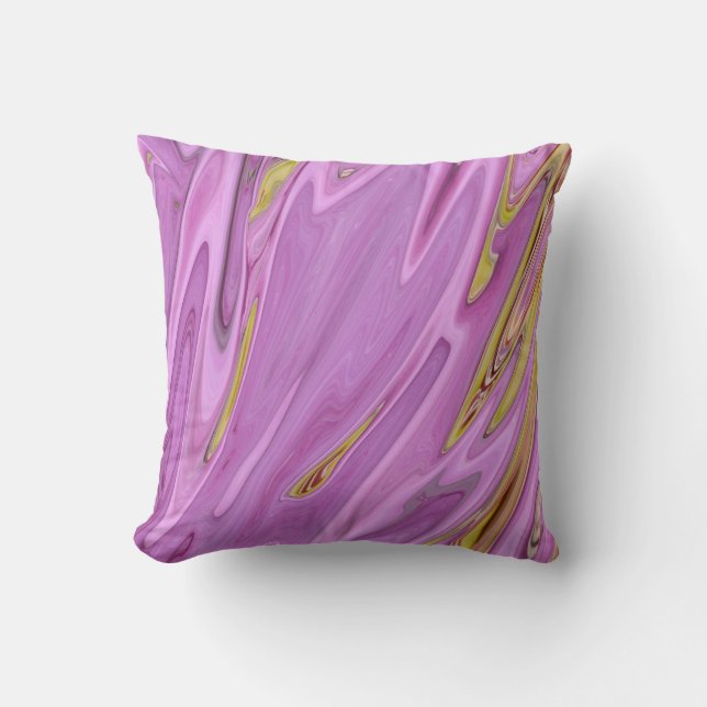 Lila vätskedesign kudde (Framsida)
