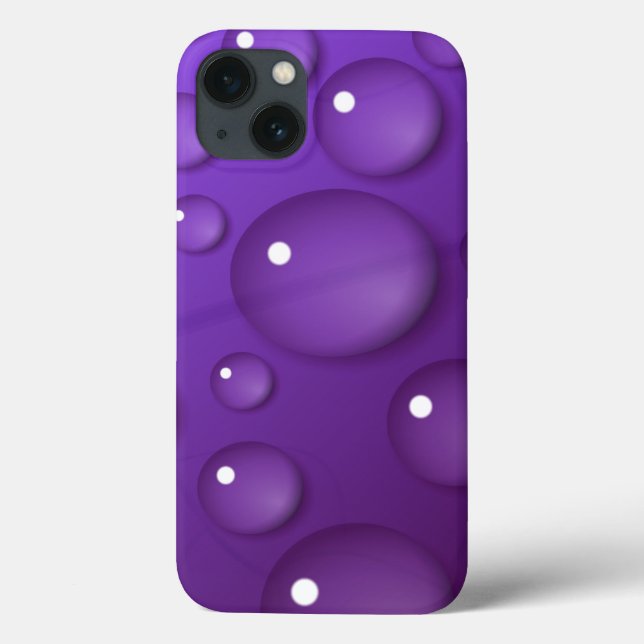 Lila Vatten Drop Mönster (Baksida)