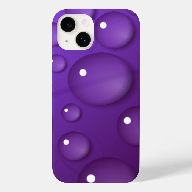 Lila Vatten Drop Mönster (Baksida)