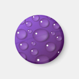 Lila Vatten Drop Mönster Magnet