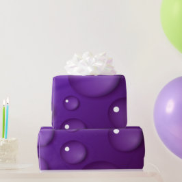 Lila Vatten Drop Mönster Presentpapper