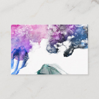 Lila Vatten Färg 001  Visitkort