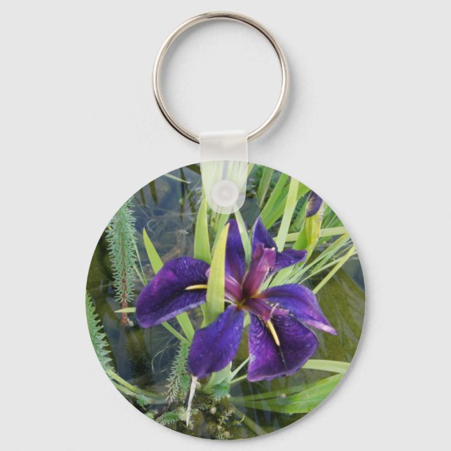 Lila Vatten Iris Nyckelring (Framsida)