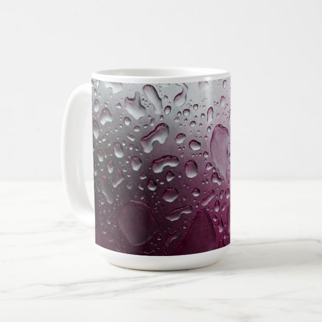 lila vatten kaffemugg (Framsida vänster)