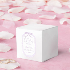 Lila vattenfärg bröllopsfest presentaskar