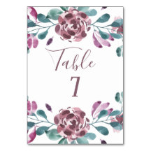 Lila vattenfärg Päon Bröllop Sommar