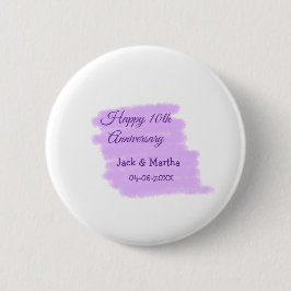 Lila vattenfärgen stänk i dagens tioårsdag knapp