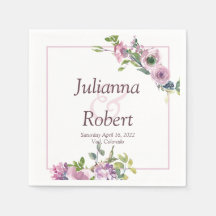 Lila vattenfärgsblöjor för blommigt