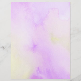 Lila vattenfärgssida