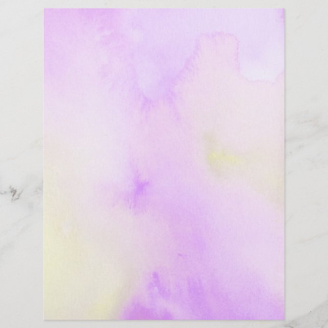 Lila vattenfärgssida (Framsida)