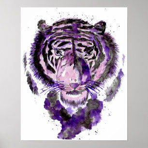 Lila vattenfärgstift poster