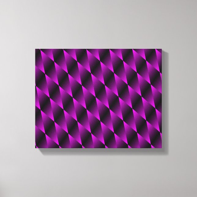 Lila Velvet Psychedelic Art Canvas (Framsida)