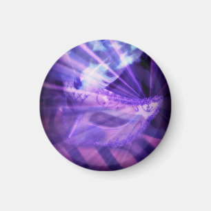 Lila venetiansk maskeradmaskinmagnet magnet