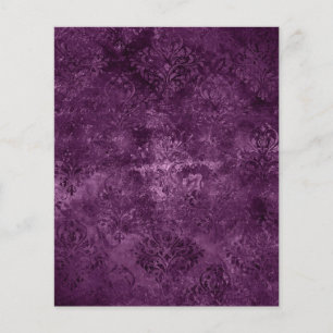 Lila Victorian Gotham Damask Scrapbook Papper