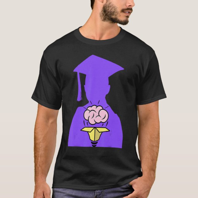 Lila vid högskolan i Studenten T Shirt (Framsida)