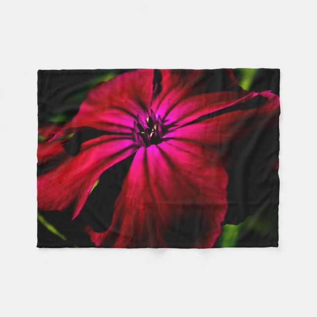 Lila Vild Flower fbcna Fleecefilt (Framsidan (Horisontell))