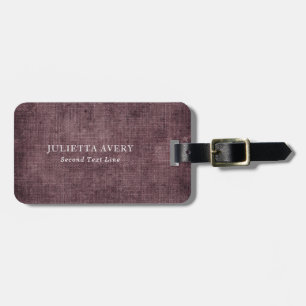 Lila Vin Linen Rustic Struktur Bagagebricka