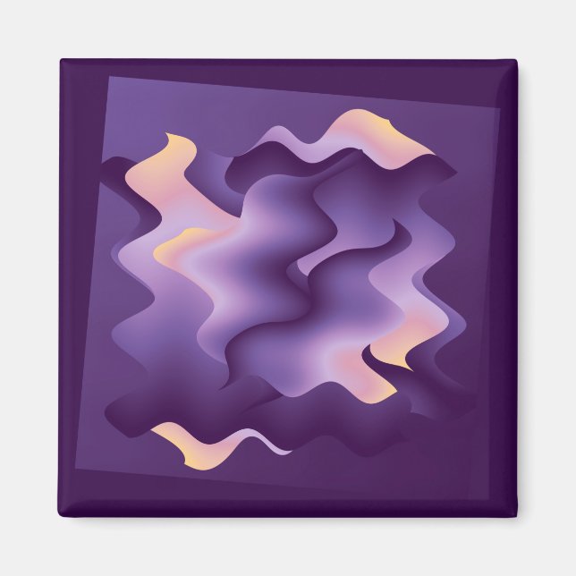 Lila vinkarare magnet (Framsidan)