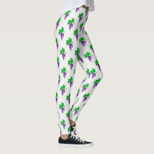 Lila Vinranka Mönster Leggings