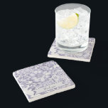 Lila Vintage Chinoiserie Blommigt Personlig Stenunderlägg<br><div class="desc">Skydda bord toppar och motverka yta med denna elegant Lila Vintage Chinoiserie Blommigt Personlig Stone Underlägg. Underlägg designfunktioner ett vintage stil chinoiserie-blommönster, ett elegant-skript för ditt namn med en enkel och modern typografi för ditt monogram. Perfekt för dem som kärlek är ett feminininskt blommigt till sina hemsidor. Ytterligare hemdekorobjekt som...</div>