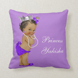 Lila Vintage Ethnic Princess Baby Kudde
