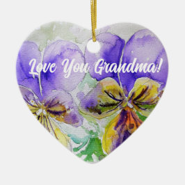 Lila Viola Blommigt Kärlek Du Grandma Dekoration