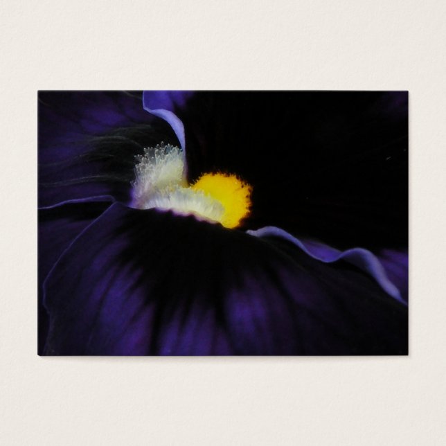 Lila Viola Macro ATC 2 Visitkort (Framsidan)