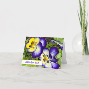Lila Violas Personlig Note Card Tack Kort