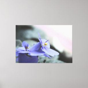 Lila Violet Blommigt Canvas