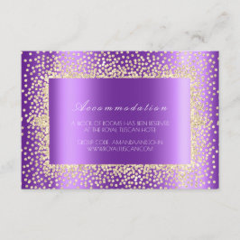 Lila Violet Crystal Bröllop Hotel-logi3 Tilläggskort