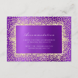 Lila Violet Crystal Bröllop Hotel-logiA Tilläggskort