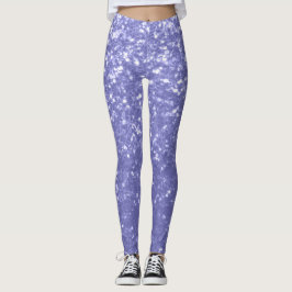 Lila violet faux sparkles glitter Ditt namn Leggings