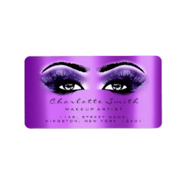 Lila Violet Makeup Lash Stylst Beauty OSA Adressetikett