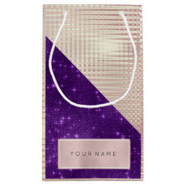 Lila Violet Pearl vid Metallic Namn Ro Guld Namn