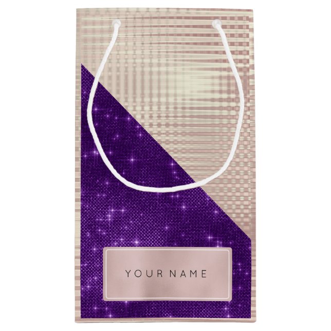 Lila Violet Pearl vid Metallic Namn Ro Guld Namn (Baksidan)
