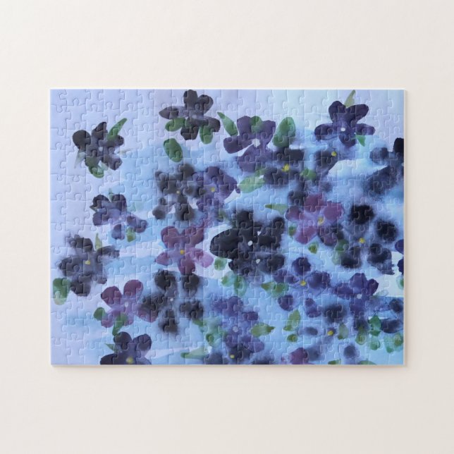 Lila Violet Puzzle Pussel (Horisontell)