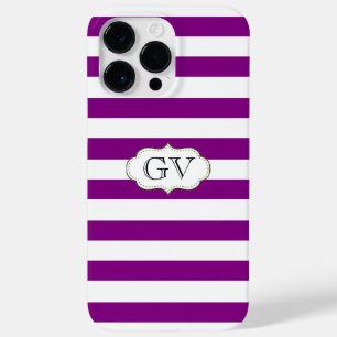 Lila Violet & White Rand Initialer Monogram