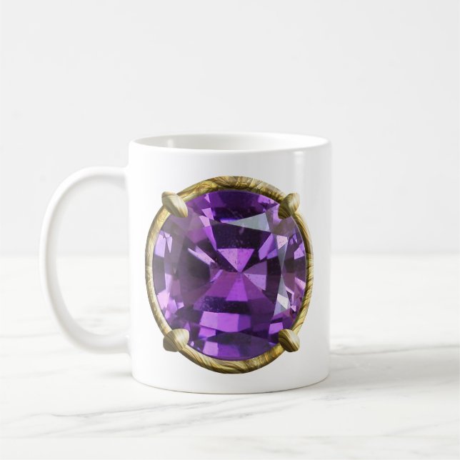 Lila, Violett ädelsten Kaffemugg (Vänster)