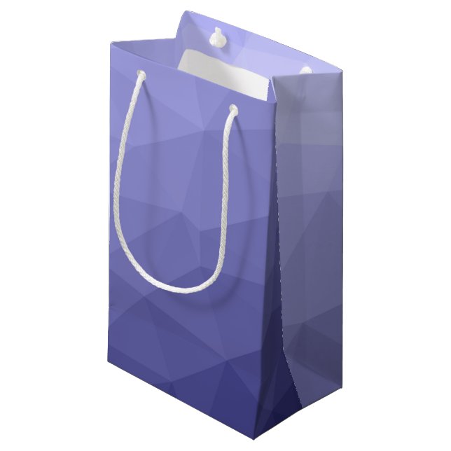 Lila violett (blå) maskstorlek, geometriskt mönste (Framsidan Vinklad)